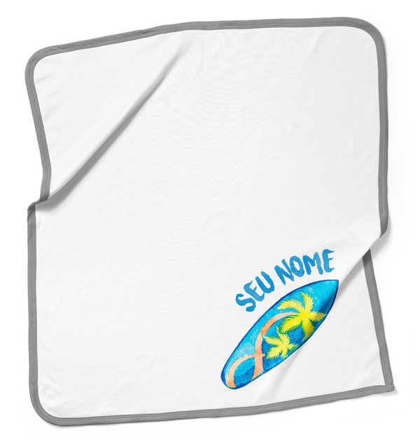 prancha de surf com nome no flufi