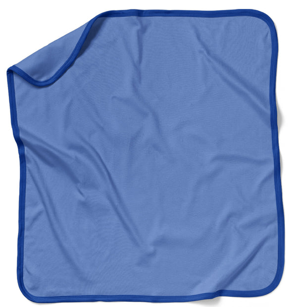 flufi azul piscina 2 camadas de algodão com viés azul piscina