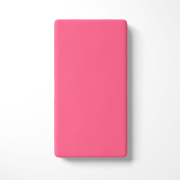 lençol de elástico berço e mini cama pink pitaya