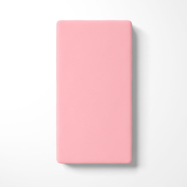 lençol de elástico berço e mini cama rosa pig