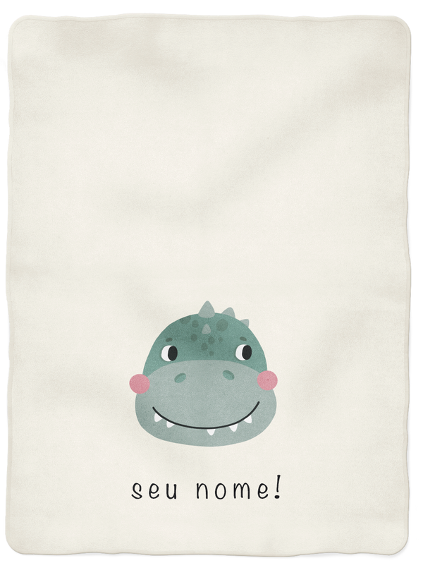 dino feliz na manta