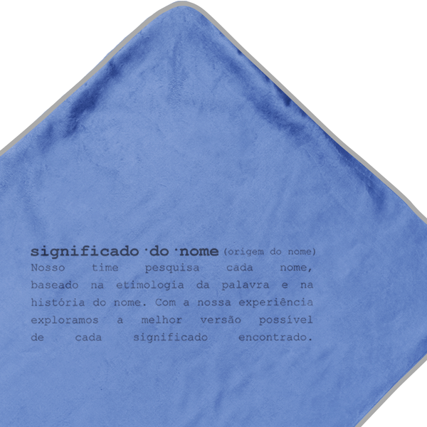 significado do nome na toalha com capuz azul piscina