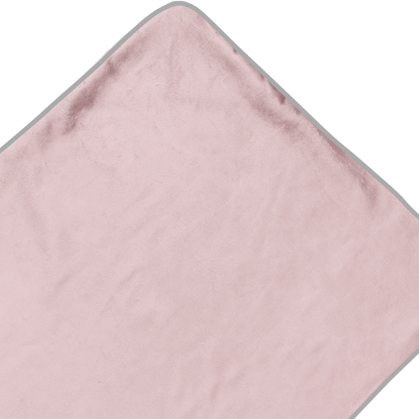 toalha com capuz rosa boto
