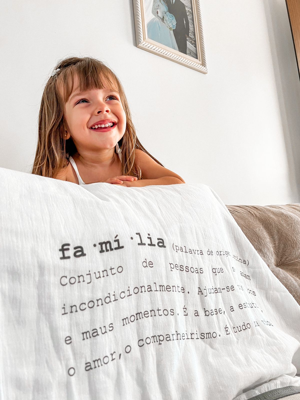 Cobertor, lençol, toalha para bebê: Flufi Significado de Família