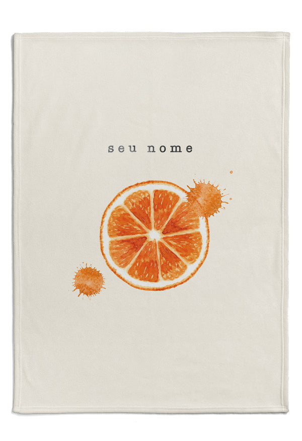 coisasdenine · Produtos · Minha personalização_ fruta laranja no edredonzinho de bebê personalizável · Shopify