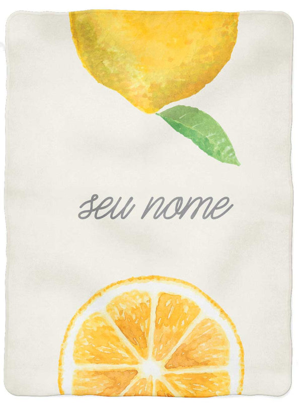 manta-fruta-limão-para-bebe-personalizada